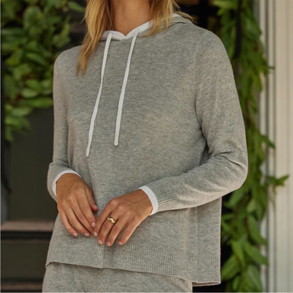 Summersalt Cashmere Blend Hoodie size medium cashmere/ merino wool